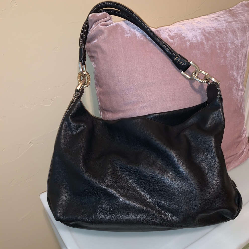 Etienne Black Leather Hobo Bag - Picture 2 of 6